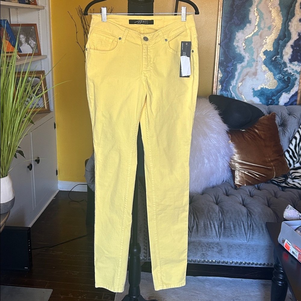 PZI Candy Skinny Jeans Coral Pink Stretch Denim Size 8
